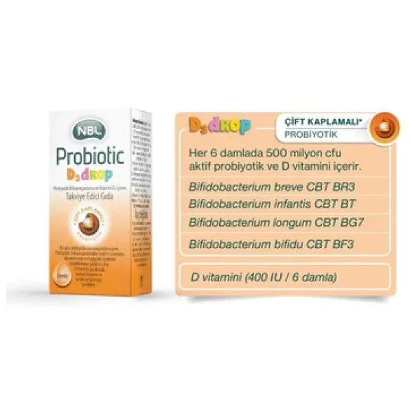 Nbl Probiotic D3 Drop 7.5 Ml Damla - Görsel 9