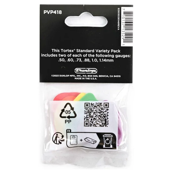 Jim Dunlop Picks Variety Pvp418 Tortex Standard 12'li Paket Pena (50, .60, .73, .88, 1.0, 1.14 Mm) - Görsel 4