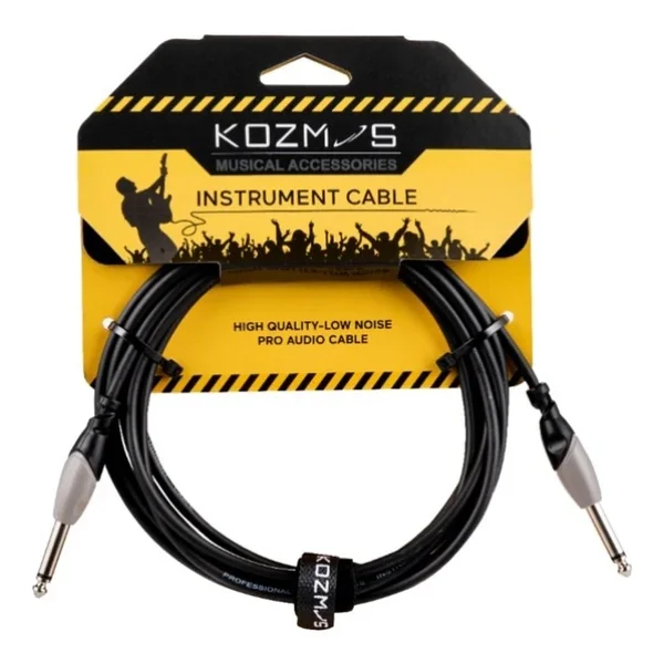 Kozmos Kcl-155-3m Siyah-Gri 3 Metre Gitar Enstrüman Kablosu - Görsel 2