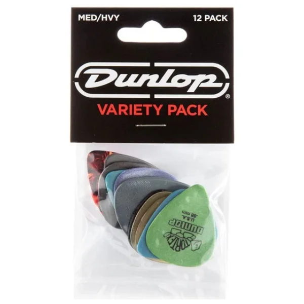 Jim Dunlop Pvp102 Guitar Pick Md/Hv Variety Pack 12 Adet Pena - Görsel 3