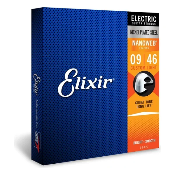 Elixir 12027 Nanoweb Custom Light 9-46 Elektro Gitar Teli - Görsel 3