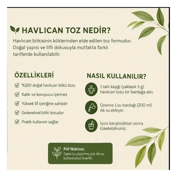 Havlıcan Toz 500 Gr - Görsel 2
