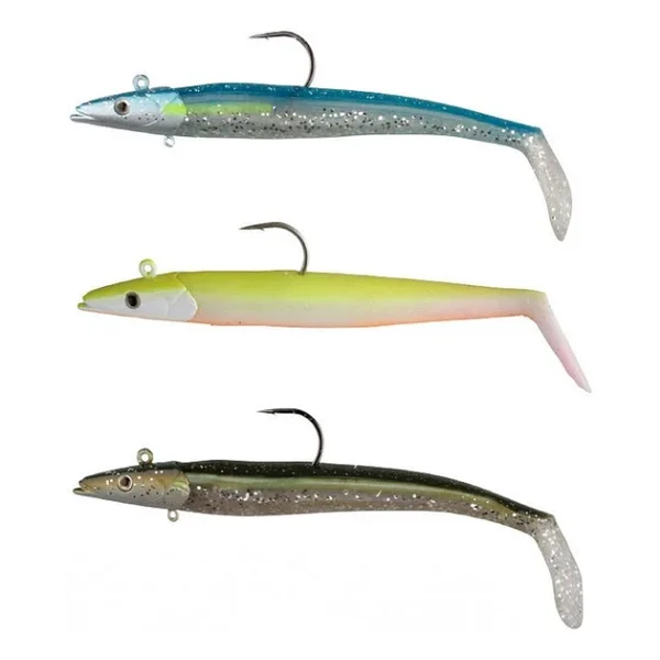 Savage Gear Sandeel 18 Cm 100 Gr 2+1 Adet Sahte Balık Blue Silver - Görsel 3