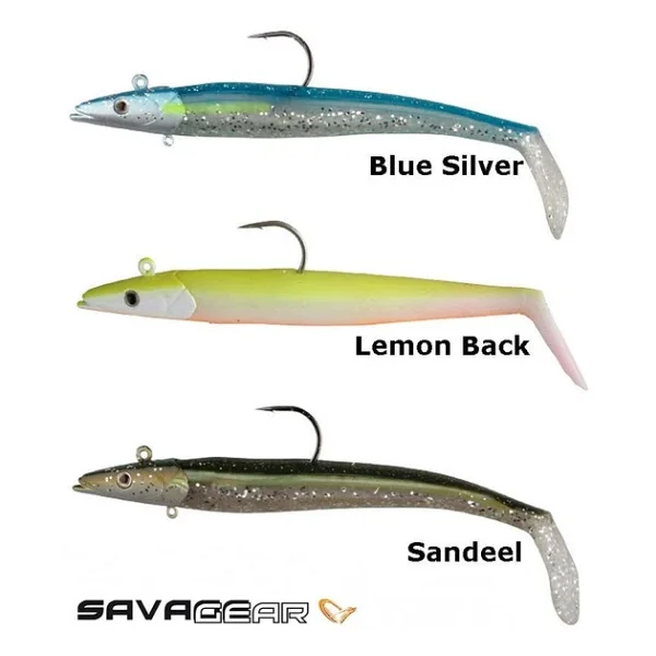Savage Gear Sandeel 18 Cm 100 Gr 2+1 Adet Sahte Balık Blue Silver - Görsel 4
