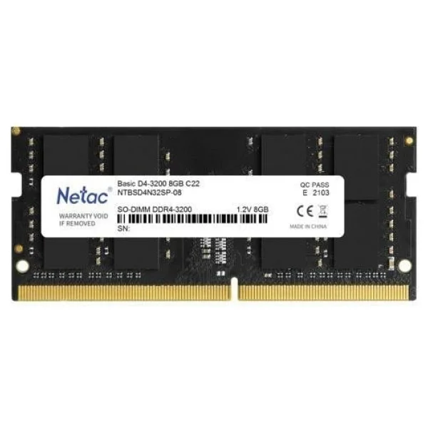 Netac 8 GB 3200 MHz DDR4 Cl22 Sodımm Ntbsd4n32sp/08 RAM - Görsel 4