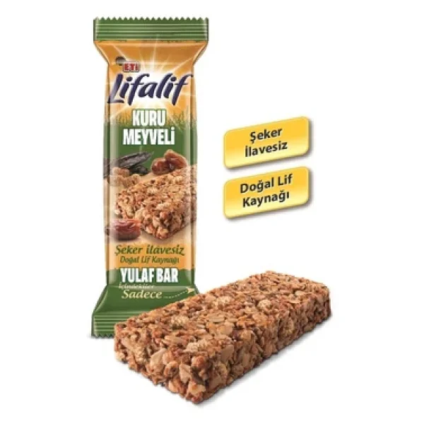 Eti Lifalif Kuru Meyveli Yulaf Bar 35 Gr 12'li - Görsel 7