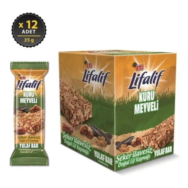 Eti Lifalif Kuru Meyveli Yulaf Bar 35 Gr 12'li - Görsel 6