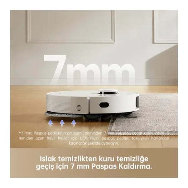 Dreame L10s Plus Çöp İstasyonlu Akıllı Robot Süpürge - Görsel 3
