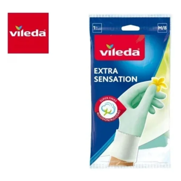 Vileda Extra Sensation Orta Boy Temizlik Eldiveni - Görsel 5