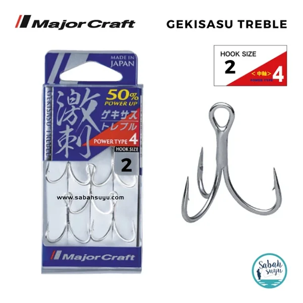 Major Craft Ght-4tn Üçlü İğne Silver #2 (5 Adet) - Görsel 3
