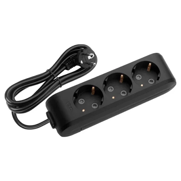 Viko Multi-Let 90133305 Topraklı Siyah 5 M 3'lü Priz - Görsel 6