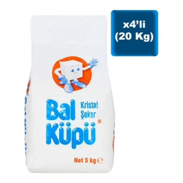 Balküpü Toz Şeker 5 Kg 4'lü - Görsel 6