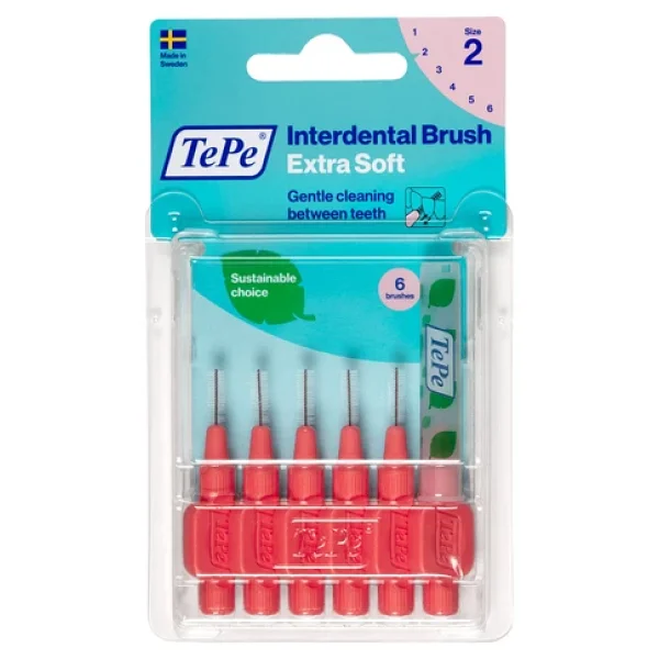 Tepe Extra Soft Kırmızı 0.5 Mm 6'lı Arayüz Fırçası - Görsel 2