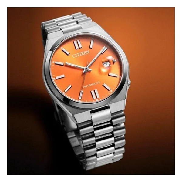 Citizen Tsuyosa Nj0151-88z Turuncu Erkek Kol Saati - Görsel 5