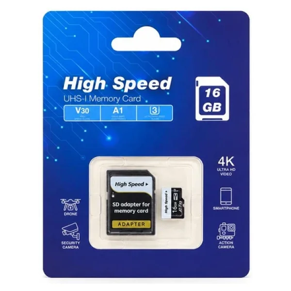 Elba High Speed Class 10 Uhs-I U3 A1 V30 16 GB Micro Sd Kart - Görsel 4