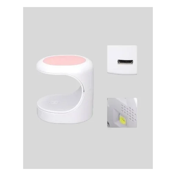 LED Mini Oje Kurutucu Taşınabilir Hızlı Kuruma Cihazı 3 LED Işıklı - Görsel 3