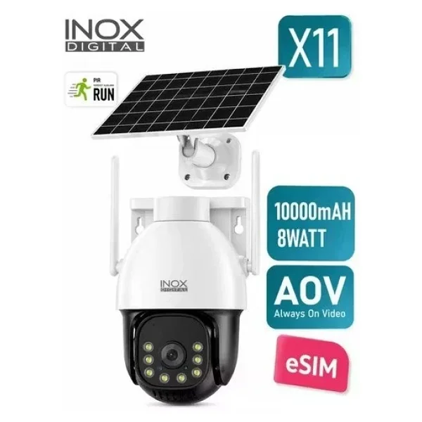 Inox Digital Inox-X11 2 Mp Solar Güneş Enerjili Gece Görüşlü Güvenlik Kamerası - Görsel 4