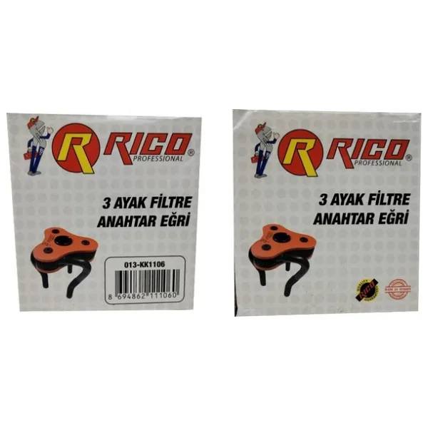 Rico Kk1106 3 Ayaklı Yağ Sökme Takma Filtre Anahtarı Eğri Gri - Görsel 5