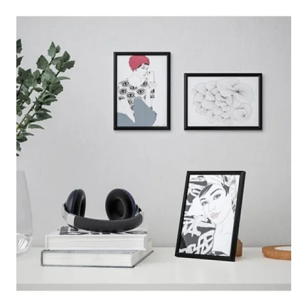Ikea Yllevad Resim Çerçevesi A5 Siyah 18x13 Cm - Görsel 2