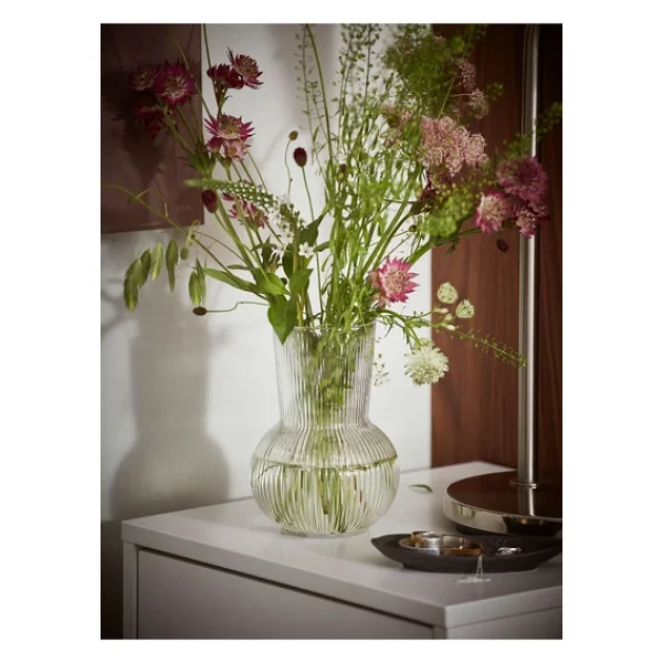 Ikea Premium Ürün Modern Tasarım Vazo Yükseklik: 18 Cm Çap: 14 Cm - Görsel 3