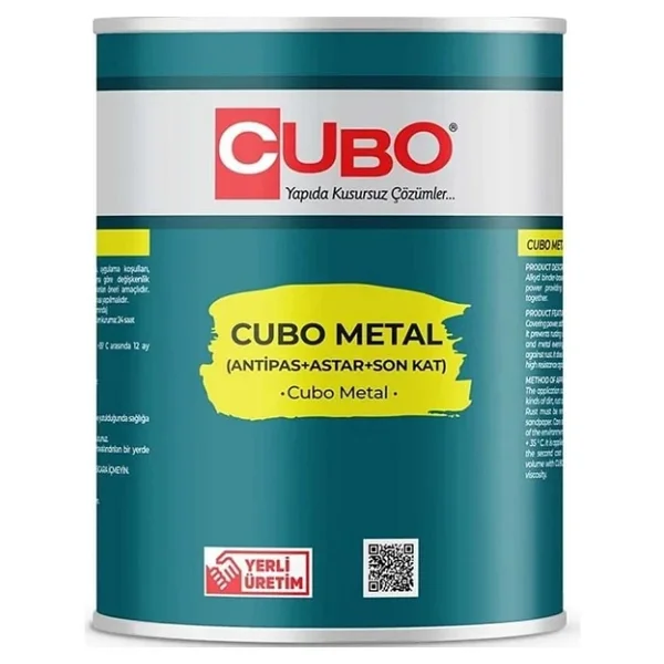 Cubo Metal Pas Boyası Ral 7016 Antrasit Gri 2,5 Litre - Görsel 4