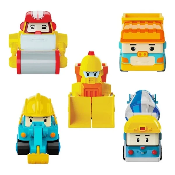 Robocar Poli Mini Inşaat Araçları 5'li Set 0761 - Görsel 3