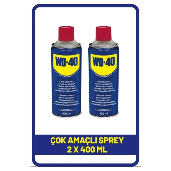 Wd-40 Çok Amaçlı Pas Sökücü 400 Ml X 2 Adet Temizlik Ve Koruma İçin Etkili - Görsel 6