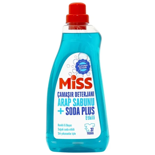 Miss Sıvı Çamaşır Deterjanı Arap Sabunu + Soda Etkili 1.5 L (4'li Paket) - Görsel 3