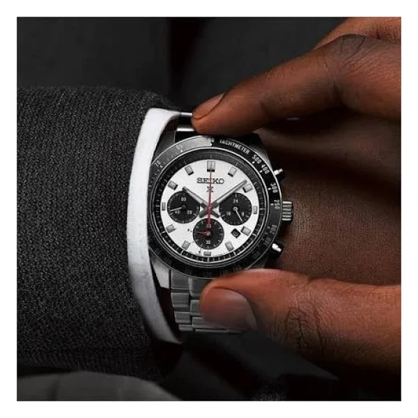 Seiko Prospex Speedtimer Ssc911 Çelik Kordon Siyah-Gümüş Erkek Kol Saati - Görsel 6
