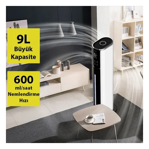 Ezere Aquapure Mns-A09 Ultrasonik Buhar Makinesi - Görsel 9