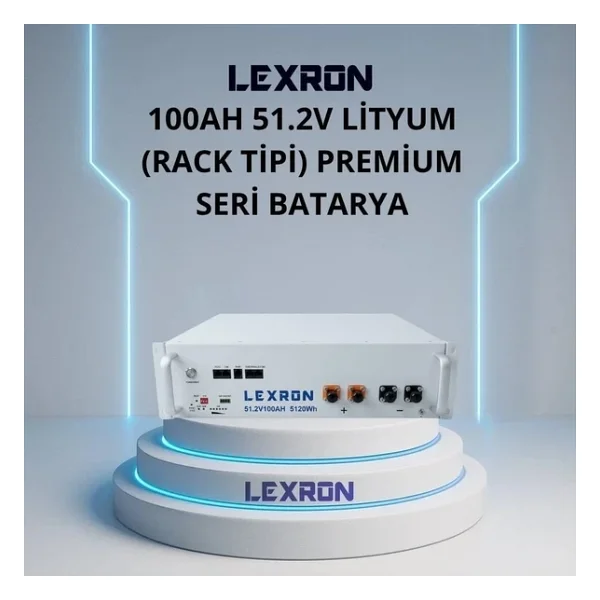Lexron Premium Seri 51.2 V 100 Ah Lityum Batarya - Görsel 4