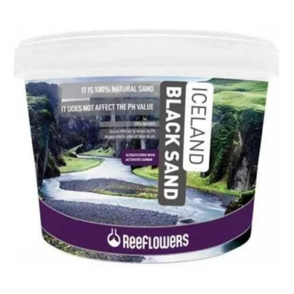 Reeflowers Iceland Black Sand 7 Kg 1-2 Mm Siyah Kum - Görsel 2