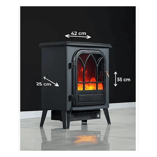 Dlc Flamix 1950 W Ayaklı Şömine - Görsel 4