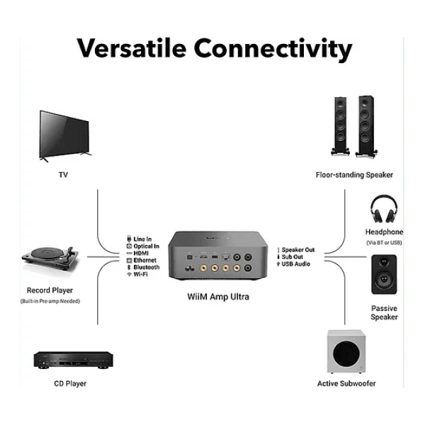 Wiim Ultra Network Streamer Amplifikatör - Görsel 7