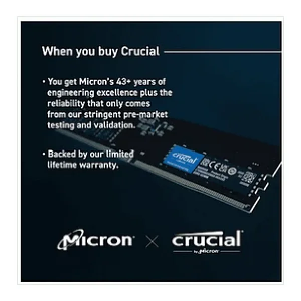 Crucial 32 GB 5600 MHz Cl46 Ct32g56c46u5 DDR5 RAM - Görsel 8