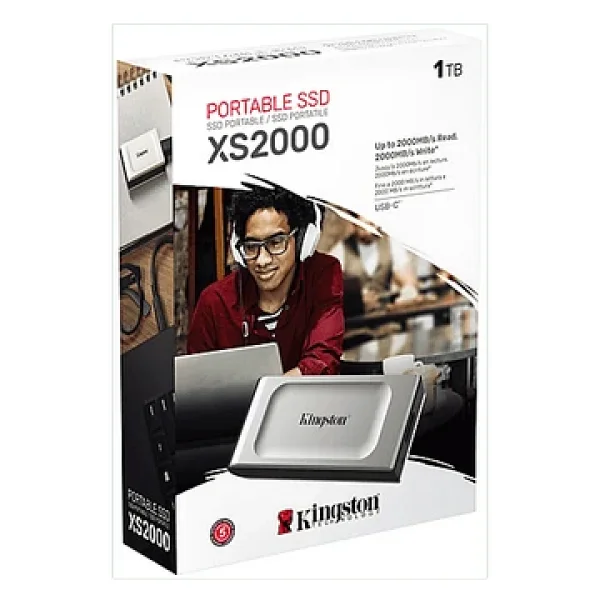 Kıngston Xs2000 USB 3.2 1 TB Taşınabilir SSD Gri - Görsel 8