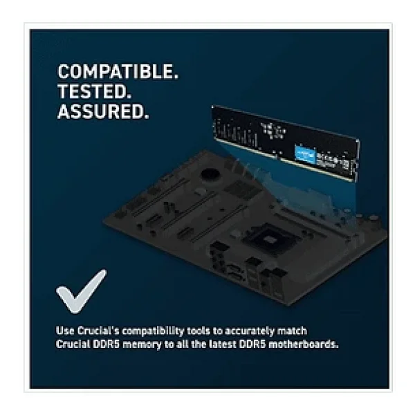 Crucial 32 GB 5600 MHz Cl46 Ct32g56c46u5 DDR5 RAM - Görsel 7