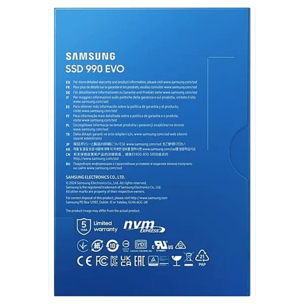 Samsung 990 Evo Mz-V9e2t0bw Pcı-Express 5.0 2 TB M.2 SSD - Görsel 5