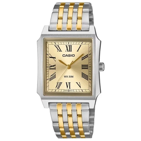 Casio Standart Mtp-B190sg-9bvdf Çelik Kordon Gümüş-Altın Erkek Kol Saati - Görsel 5