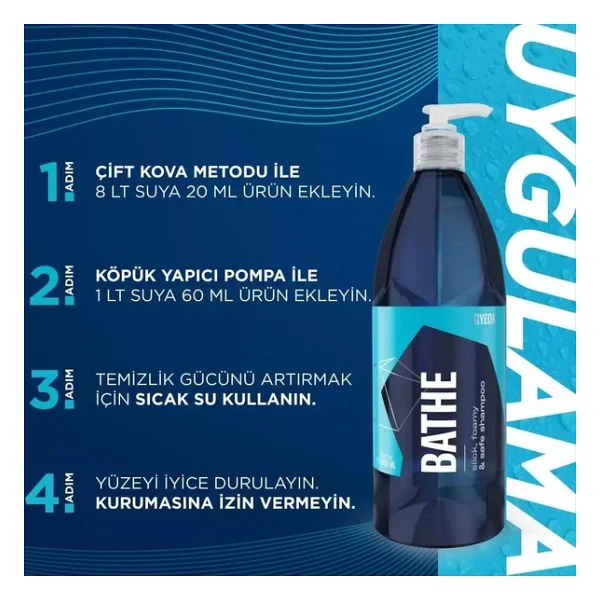 Gyeon Q2m Bathe Ph Nötr Cilalı Oto Şampuanı - 500 Ml -Yüksek Konsantre Jel Araç Yıkama Köpüğü - Görsel 7