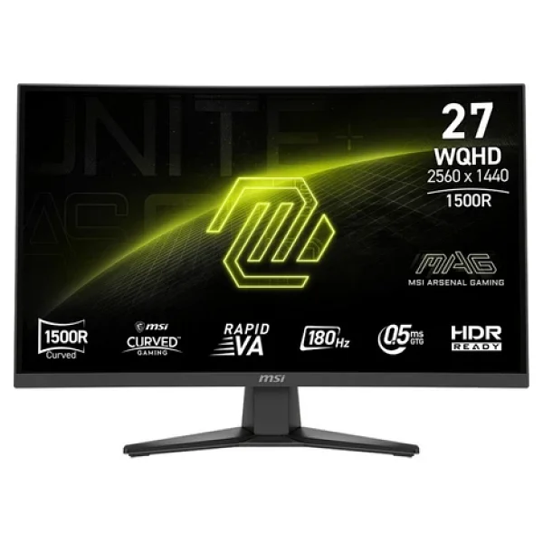 Msı Mag 275cqf E18 27" 0.5 Ms 2k Curved 180 Hz Oyuncu Monitörü - Görsel 7