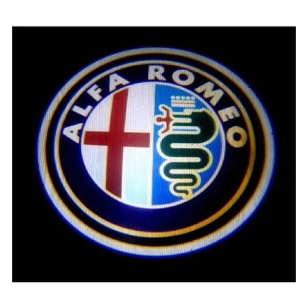 Alfa Romeo Kapı Altı LED Aydınlatma Araç Logolu - Görsel 2