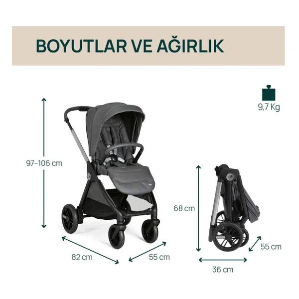 Chicco Bellagio Bebek Arabası - Görsel 4
