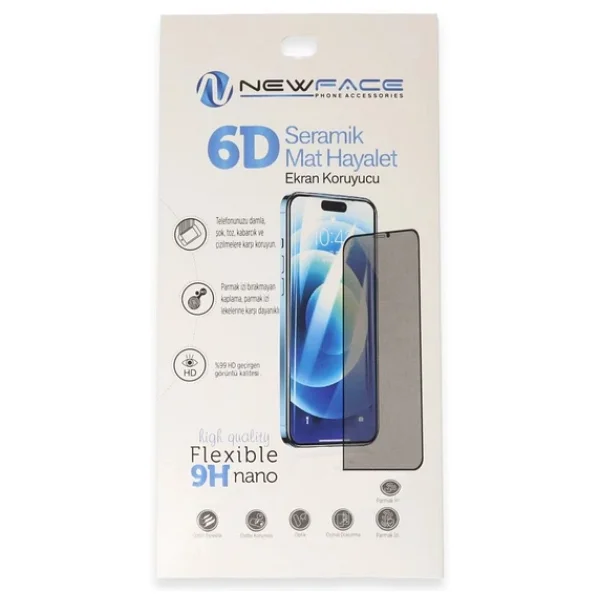 Samsung Galaxy A25 5g 6d Antistatik Mat Seramik Hayalet Nano Ekran Koruyucu - Görsel 4