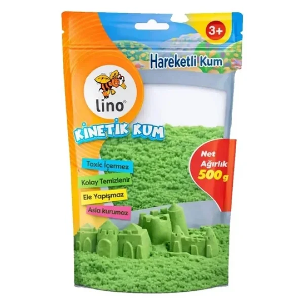 Lino Kinetik Kum 500 Gr Yeşil Doypack - Görsel 4