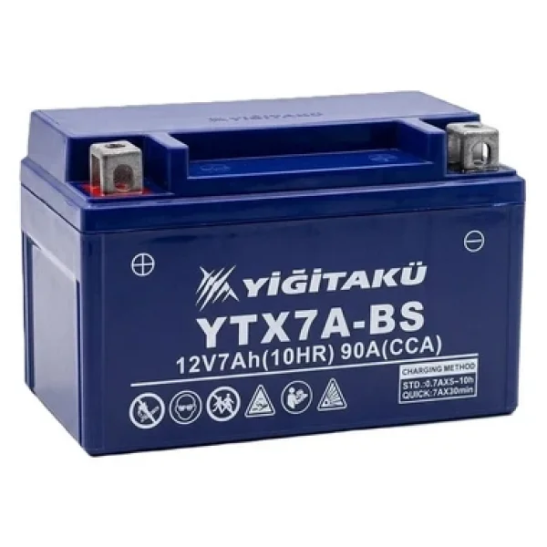 Yiğit Akü Ytx7a-Bs 12v 7 Ah Motosiklet Aküsü - Görsel 3