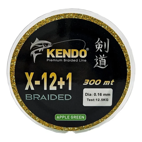 Kendo X-12+1 Braided 300 M Apple Green İp Misina - Görsel 4