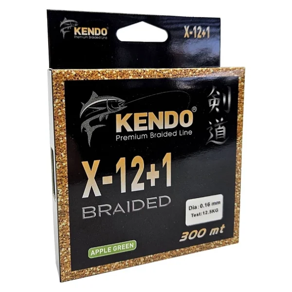 Kendo X-12+1 Braided 300 M Apple Green İp Misina - Görsel 3