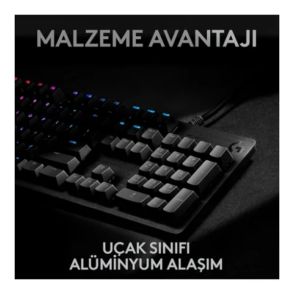 Logitech G512 Carbon 920-008947 RGB Clicky Switch Kablolu Mekanik Oyuncu Klavyesi - Görsel 5