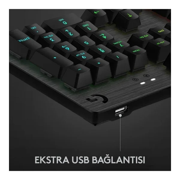Logitech G512 Carbon 920-008947 RGB Clicky Switch Kablolu Mekanik Oyuncu Klavyesi - Görsel 4